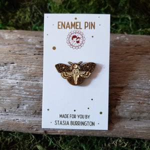 Death's Head Hawkmoth Girl Enamel Pin