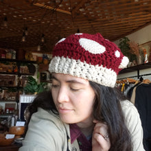 Load image into Gallery viewer, Crochet Mushroom Beanie
