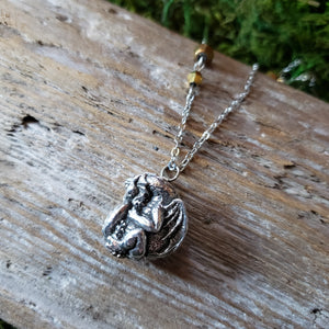 Pewter Dragon Necklace