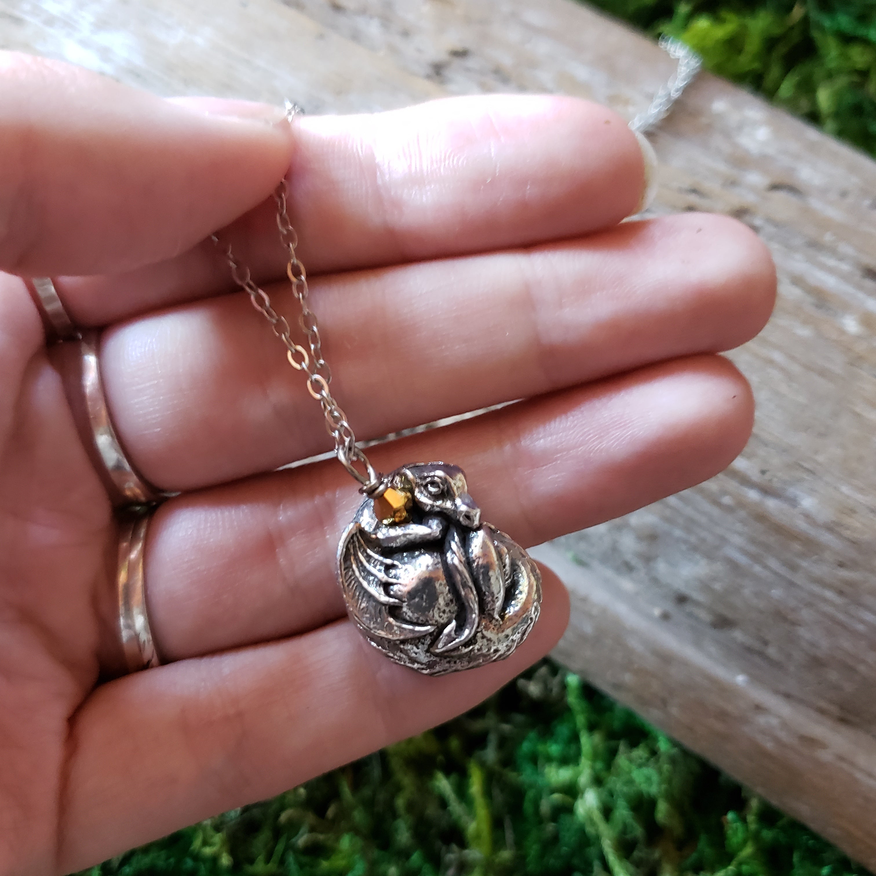 Pewter Dragon Necklace