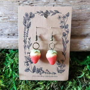 Handmade Strawberry Earrings