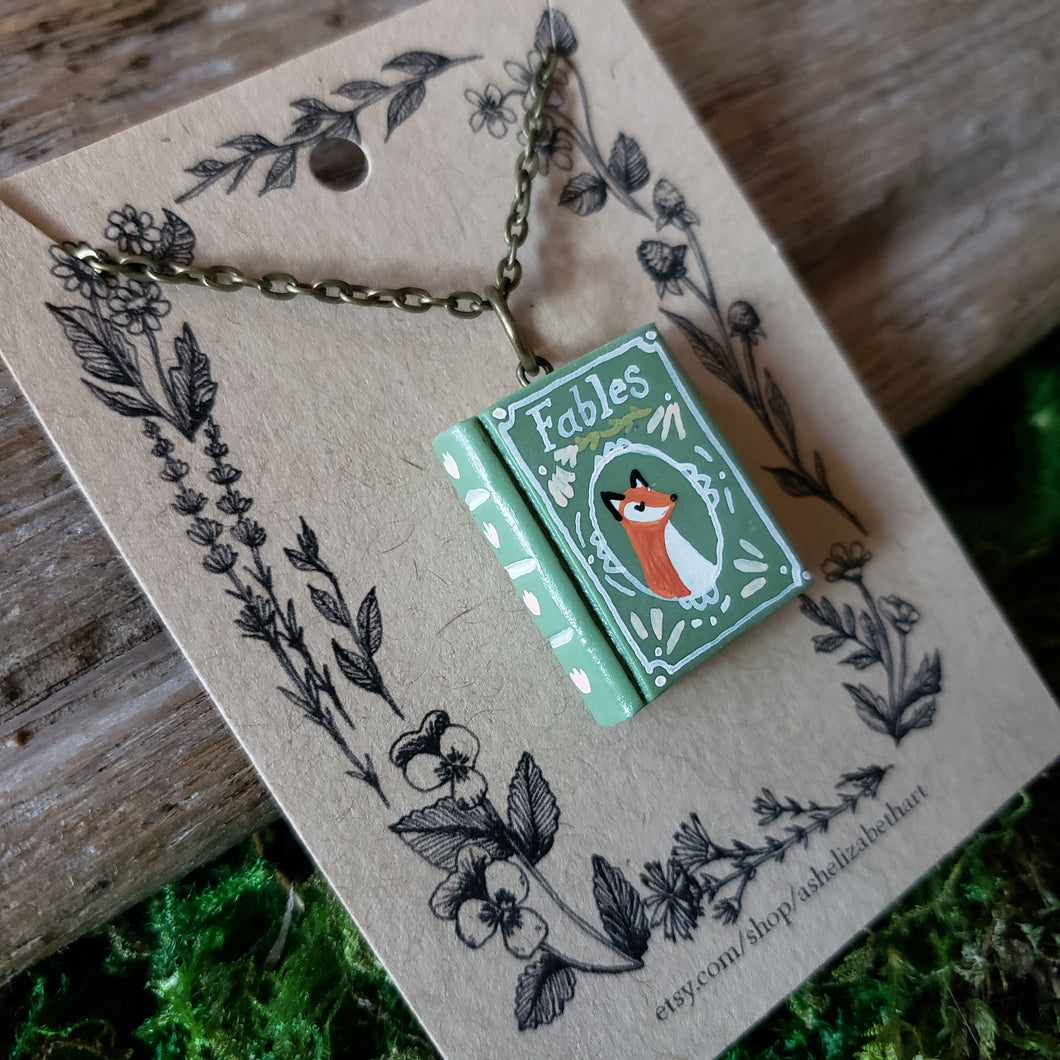 Handmade Fables Storybook Pendant