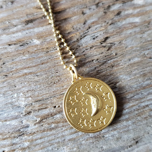 Sun & Moon Coin Necklace