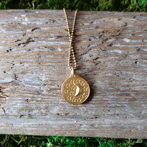 Sun & Moon Coin Necklace