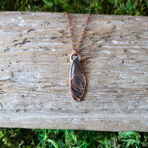 Copper Cicada Wing Pendant