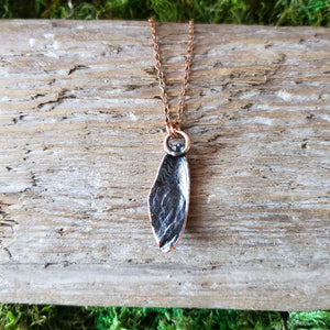 Copper Cicada Wing Pendant