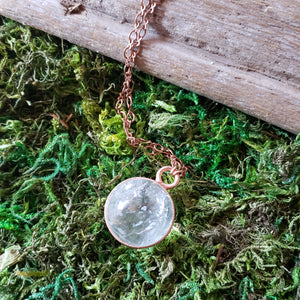 Clear Quartz Sphere Pendant