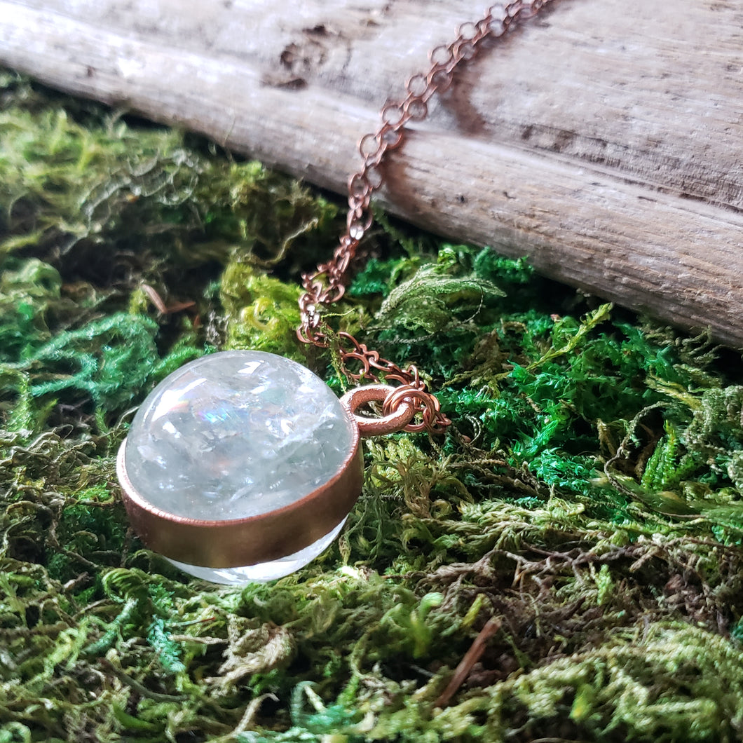 Clear Quartz Sphere Pendant