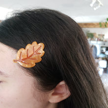 Load image into Gallery viewer, Autumn Leaf Hair Clip Barrettes
