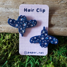 Load image into Gallery viewer, Starry Raven Hair Clip Barrettes
