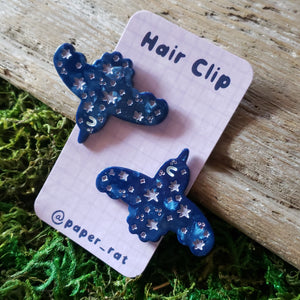 Starry Raven Hair Clip Barrettes