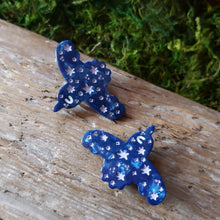 Load image into Gallery viewer, Starry Raven Hair Clip Barrettes
