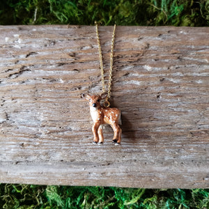 Porcelain Fawn Pendant