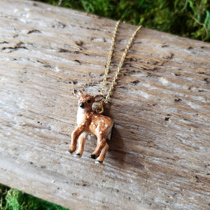 Porcelain Fawn Pendant