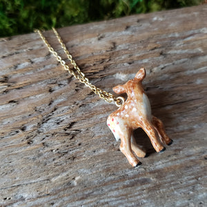 Porcelain Fawn Pendant