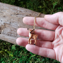 Load image into Gallery viewer, Porcelain Fawn Pendant
