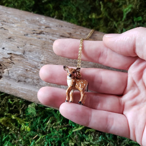 Porcelain Fawn Pendant