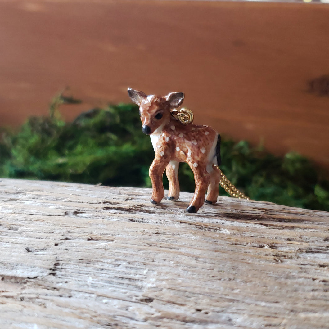 Porcelain Fawn Pendant