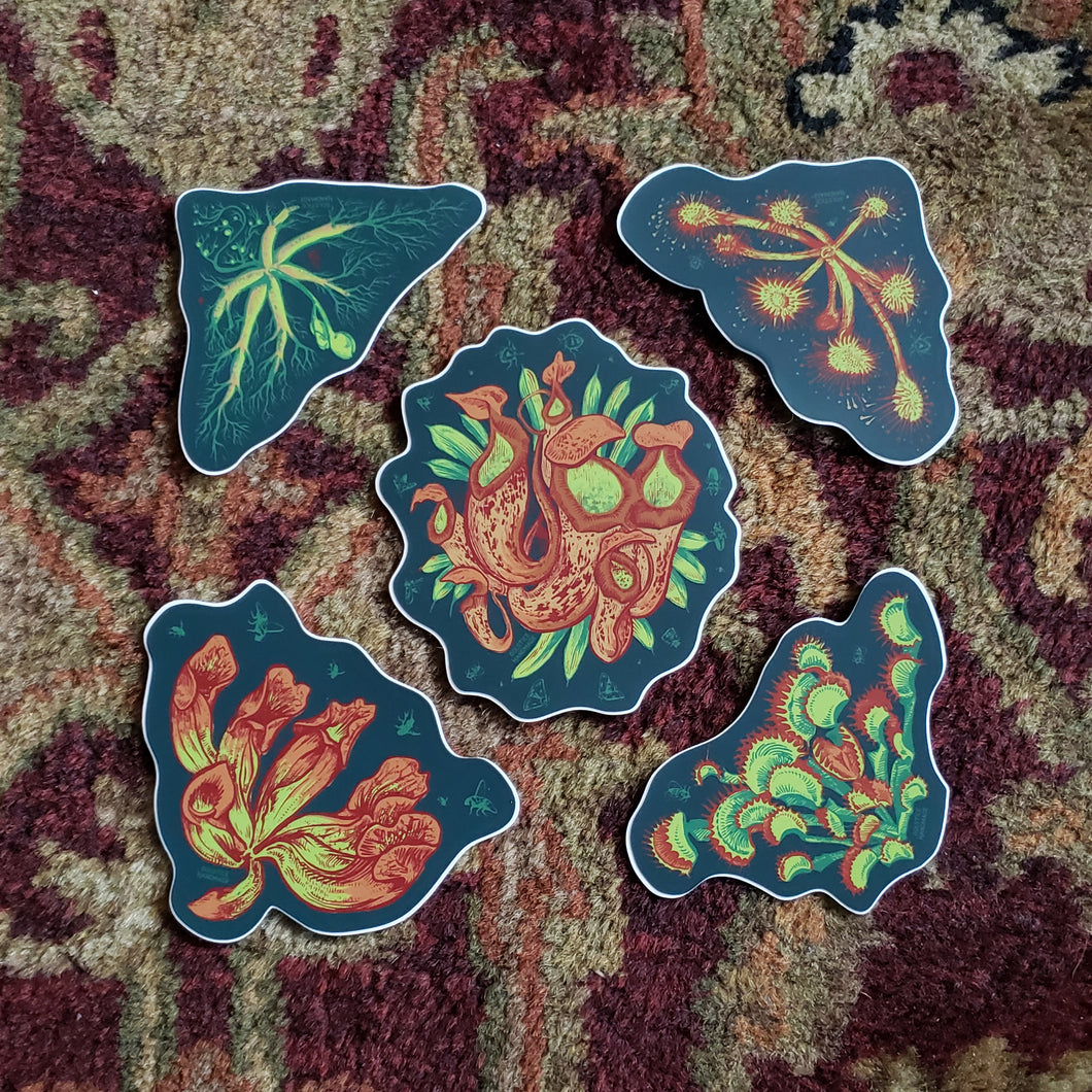 Carnivorous Plants Vinyl Sticker Pack