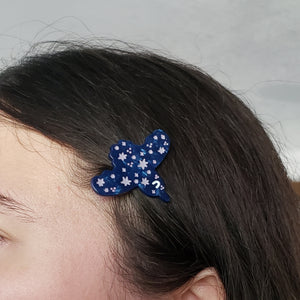 Starry Raven Hair Clip Barrettes