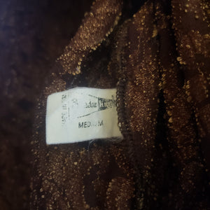 Vintage Brown and Gold Lace Jacket