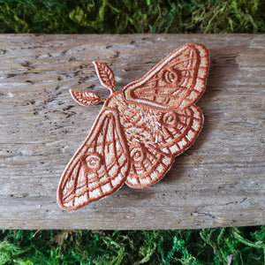 Emperor Moth Iron-On Patch