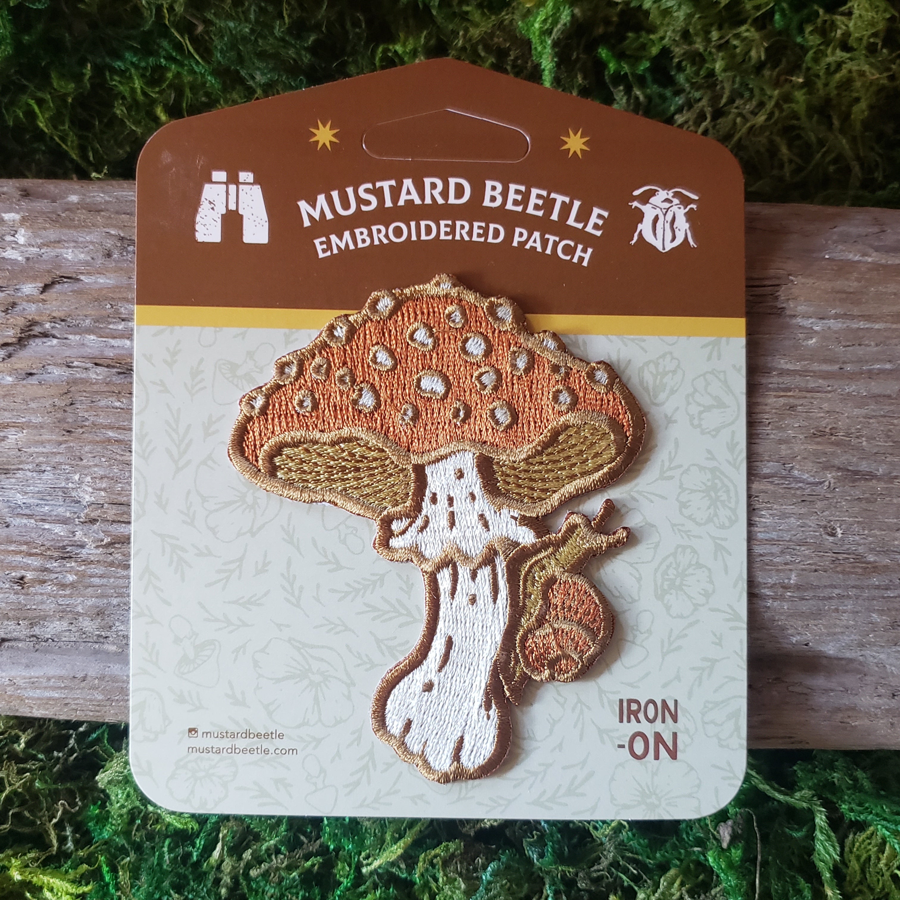 Amanita & Snail Iron-On Patch