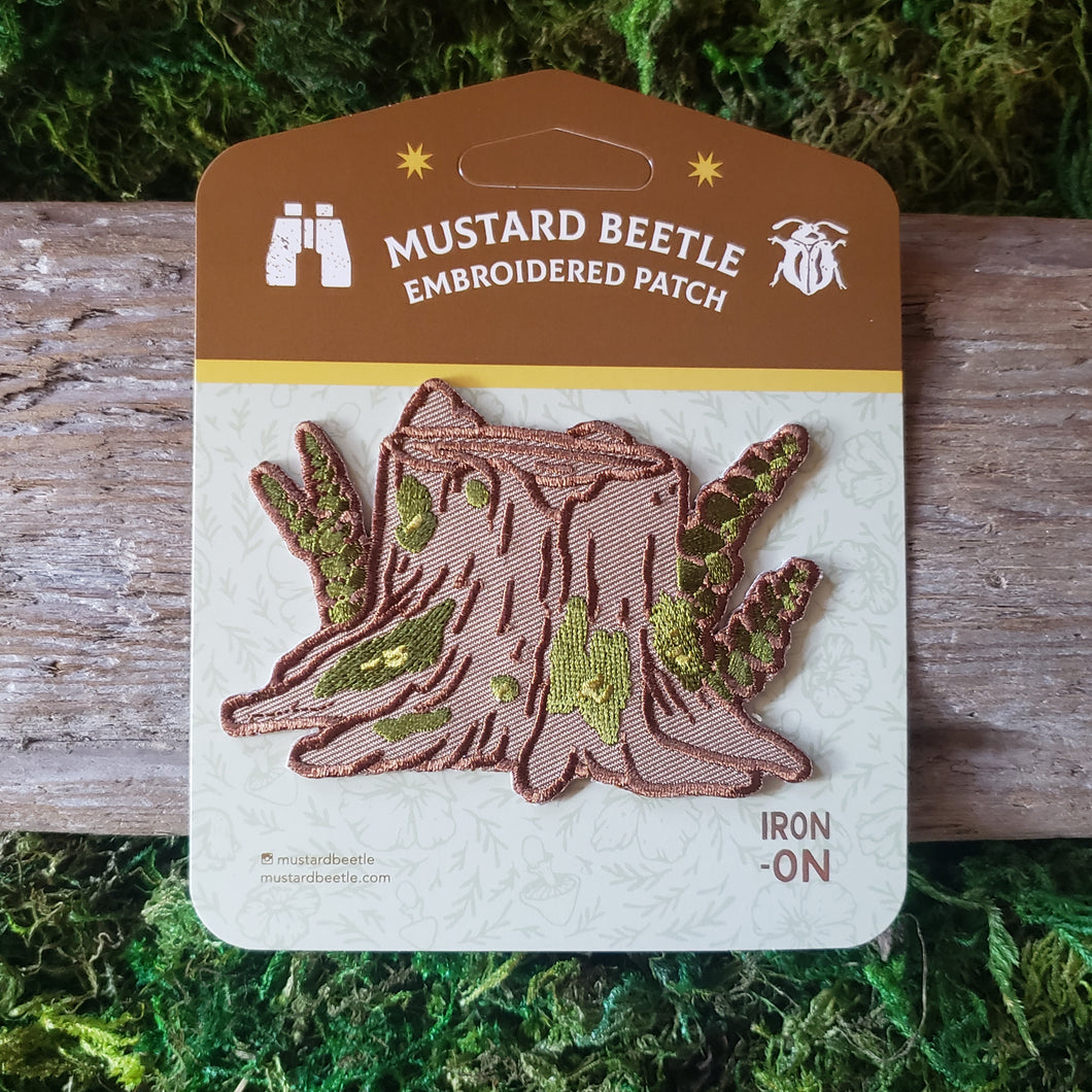 Mossy Stump Iron-On Patch