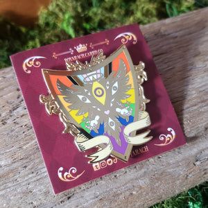 Progress Pride Angel Enamel Pin