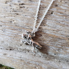 Load image into Gallery viewer, Silver Praying Mantis Necklace
