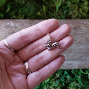 Silver Praying Mantis Necklace