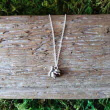 Load image into Gallery viewer, Tiny Silver Squirrel Necklace
