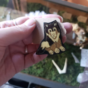 Vintage Collie Dog Brooch