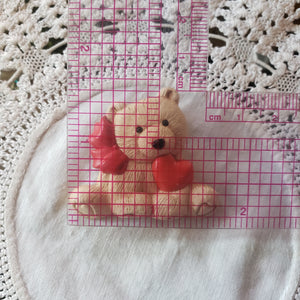 Vintage Plastic Teddybear Brooch