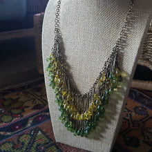 Load image into Gallery viewer, Secondhand Tiered Yellow and Green Necklace
