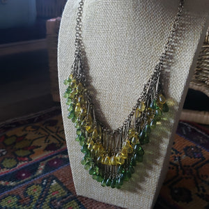 Secondhand Tiered Yellow and Green Necklace