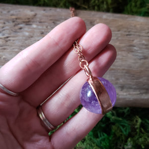 Amethyst Sphere Pendant