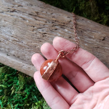 Load image into Gallery viewer, Red Jasper Sphere Pendant
