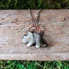 Load image into Gallery viewer, Labradorite Triceratops in Copper Pendant
