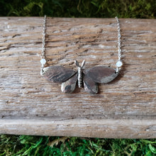 Load image into Gallery viewer, Pewter Moth Necklace
