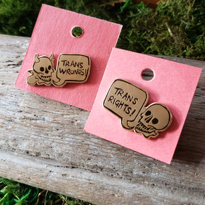 Trans Rights & Wrongs Enamel Pins