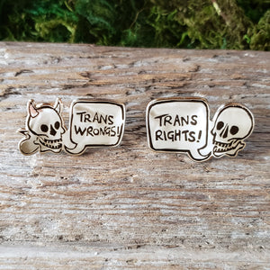 Trans Rights & Wrongs Enamel Pins