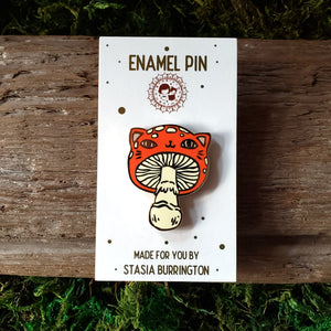 Meowshroom Enamel Pin