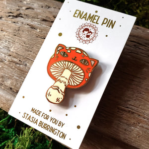 Meowshroom Enamel Pin