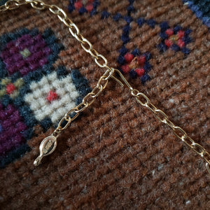 Vintage Gold-toned SC Necklace