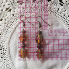 Load image into Gallery viewer, Vintage Brown Beaded Drop Earrings
