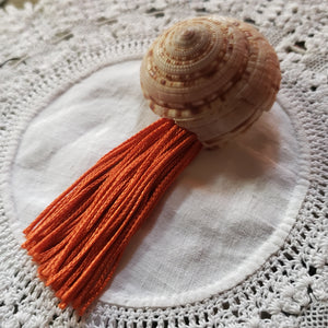 Vintage Seashell Tassel Brooch