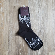 Load image into Gallery viewer, Gothic Gables Cathedral Socks
