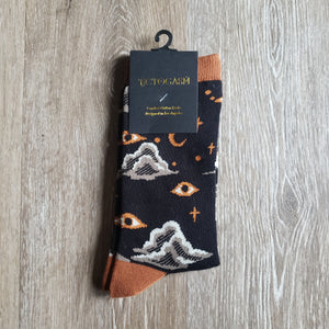 Starry Eye Sky Crew Socks