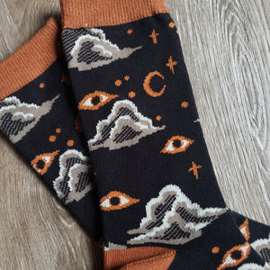 Starry Eye Sky Crew Socks